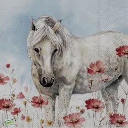 1serviette papier Chevaux -27