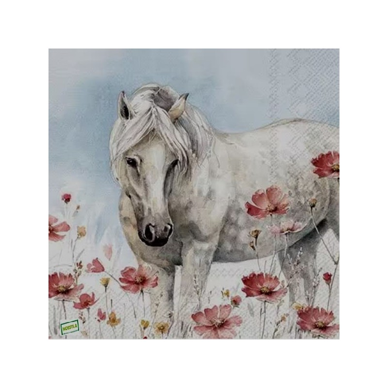 1serviette papier Chevaux -27
