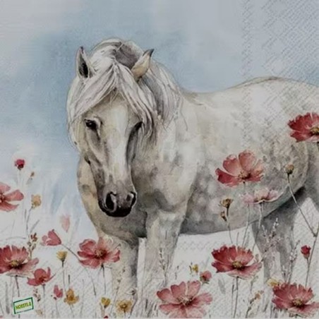 1serviette papier Chevaux -27