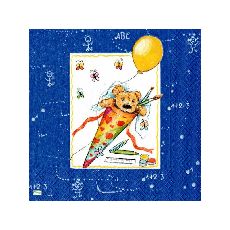 1 serviette papier Ourson - 7