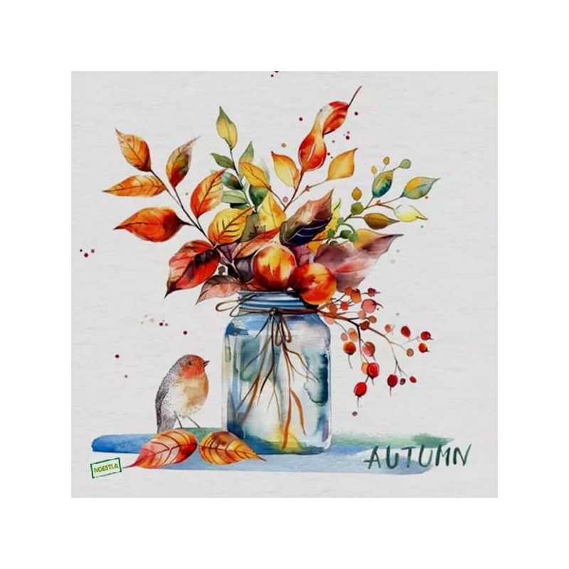 1serviette papier Feuillage-57