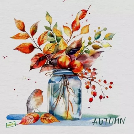 1serviette papier Feuillage-57