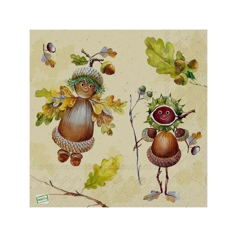 1serviette papier Feuillage-58