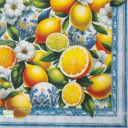 1serviette papier Citrons-60