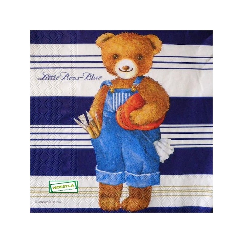 1 serviette papier Ourson -9