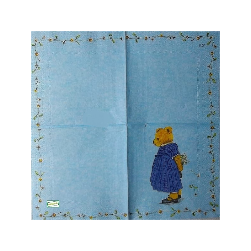 1 serviette papier Ourson -10
