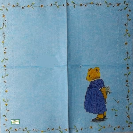 1 serviette papier Ourson -10