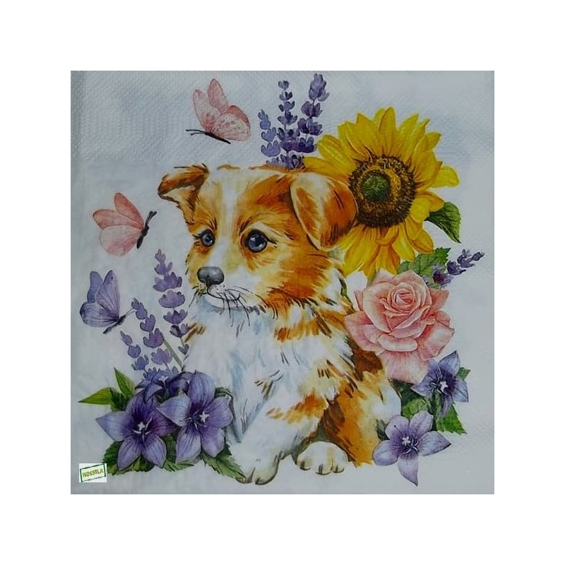 1serviette papier Chien-76