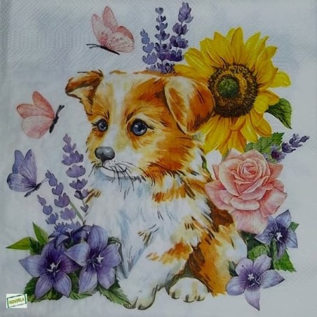 1serviette papier Chien-76