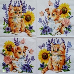 1serviette papier Chien-76