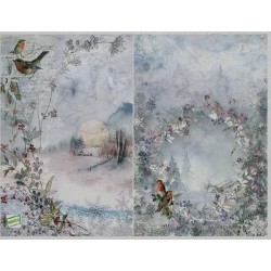 1papier de riz Oiseaux-R1971