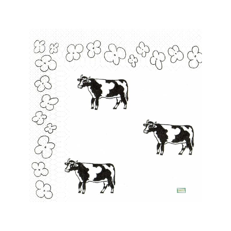 1 serviette Les Vaches -92