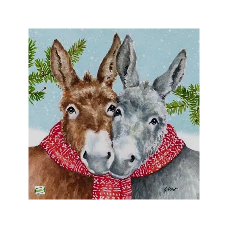 1serviette papier Les ânes-38
