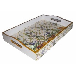 GRAND plateau Chats serviettage