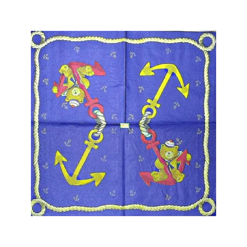 1 serviette papier Ourson -18