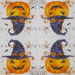 1 serviette Halloween -11