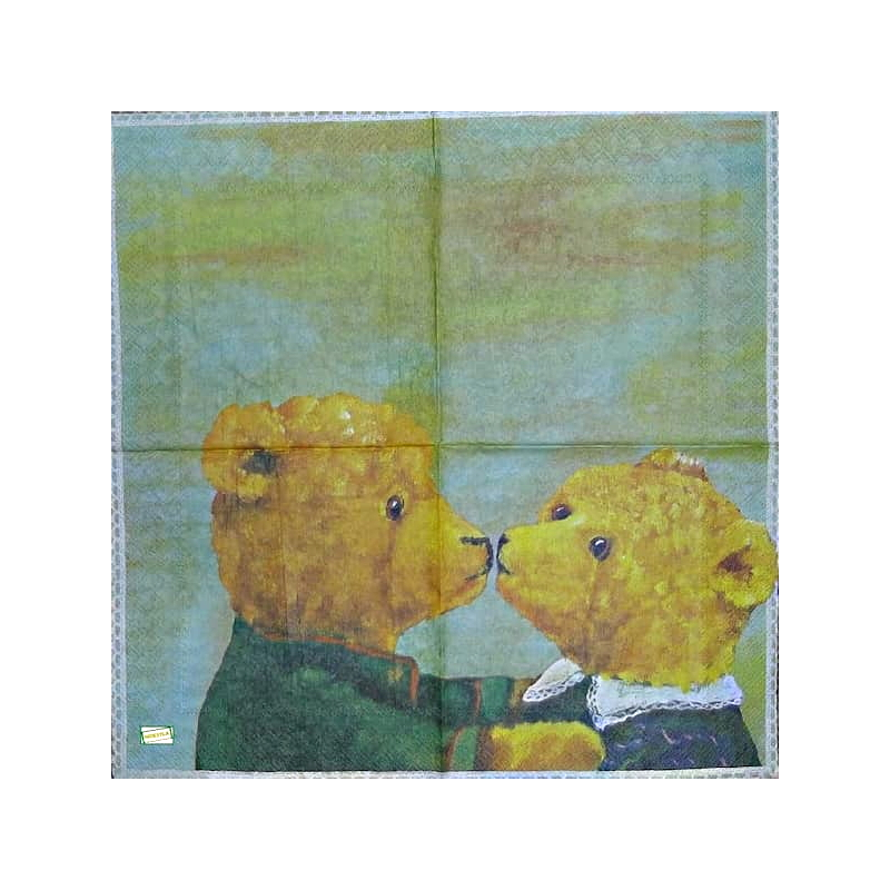 1 serviette papier Ourson -23