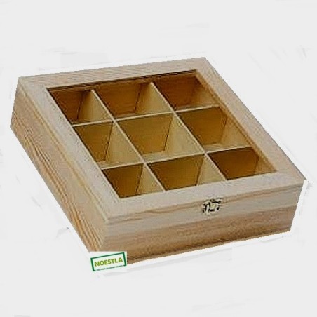 Boite bois casiers- serviettage