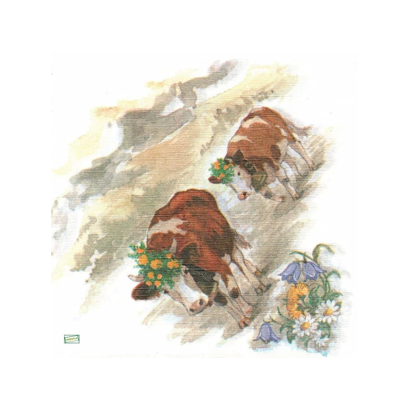 1 serviette Les Vaches -93