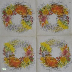 1serviette papier Feuillage-61