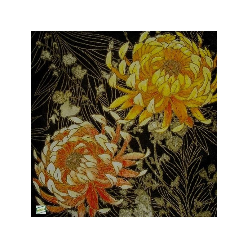 1 serviette Autres fleurs -32