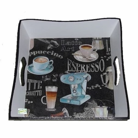 Plateau bois Expresso serviettage