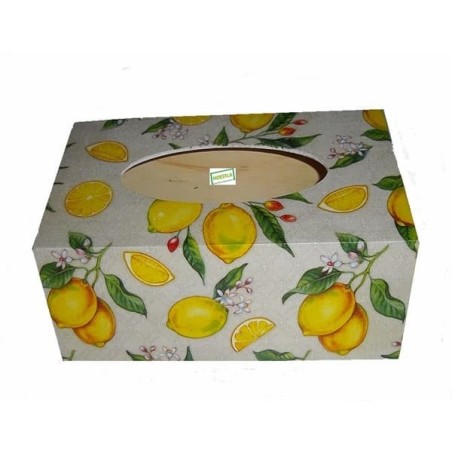 Boite mouchoirs Citrons serviettage