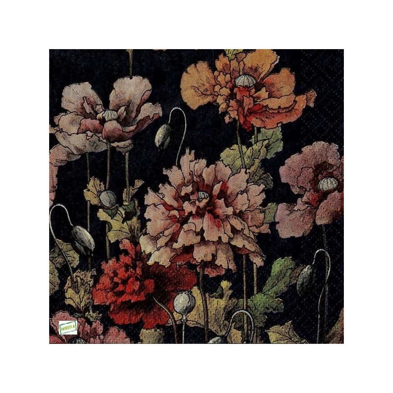 1 serviette Coquelicots -73