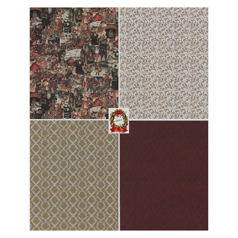 12 papiers découpage Noêl -D11