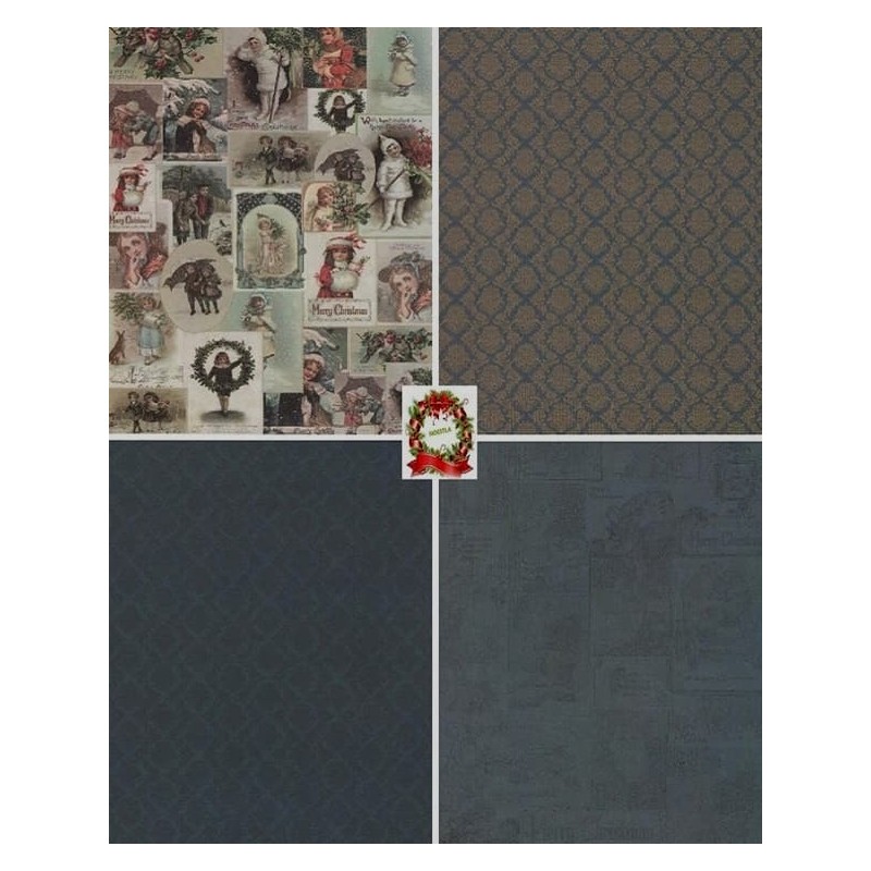 12 papiers découpage Noêl -D13