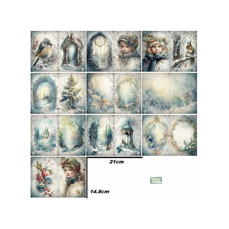 10 papiers décor La Neige-AL5