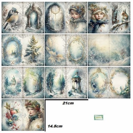 10 papiers décor La Neige-AL5