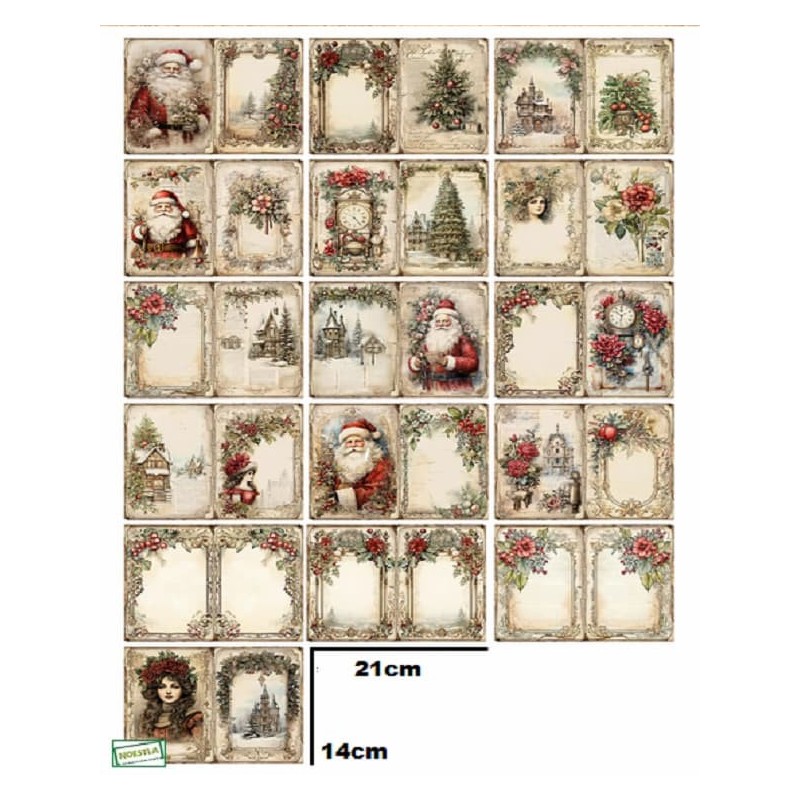 16 papiers décor Noêl -AL18
