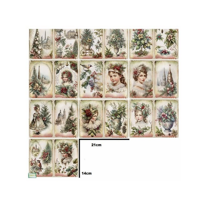 10 papiers décor Noêl -AL34