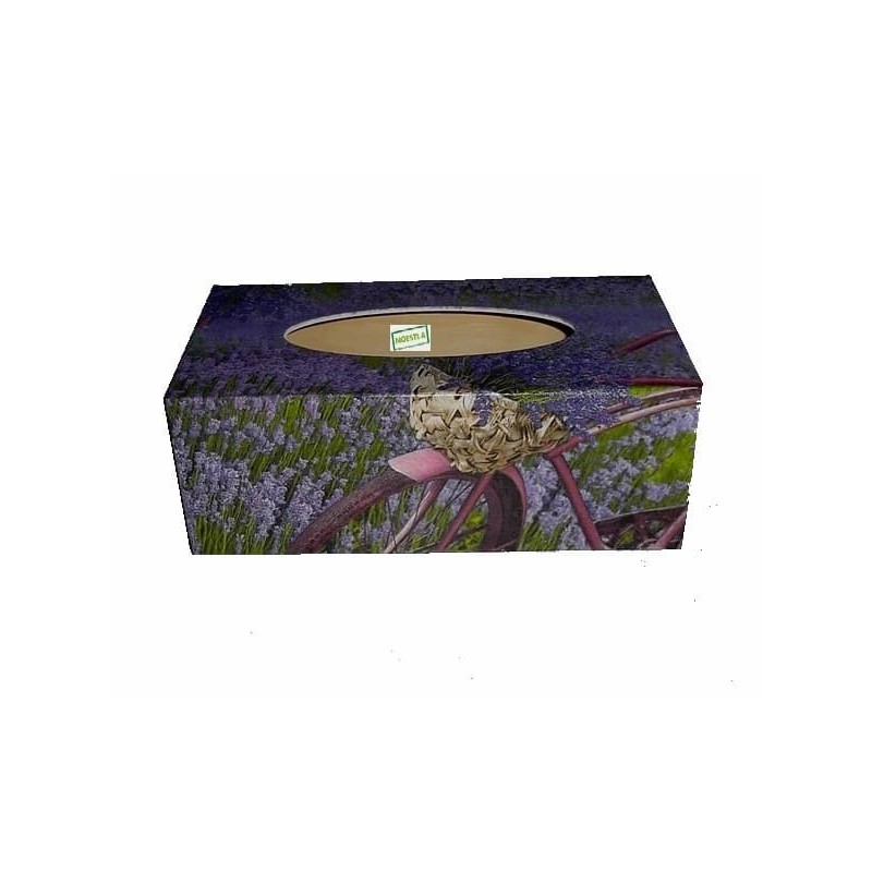 Boite mouchoirs Lavande serviettage