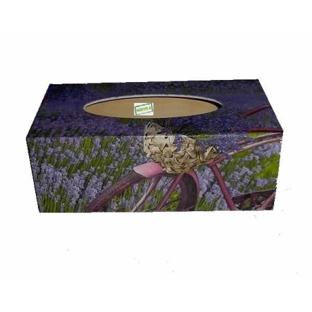 Boite mouchoirs Lavande serviettage