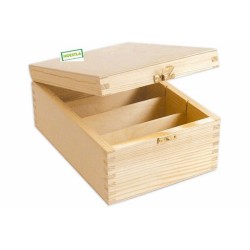 Boite bois Fleurs serviettage