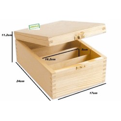 Boite bois Fleurs serviettage
