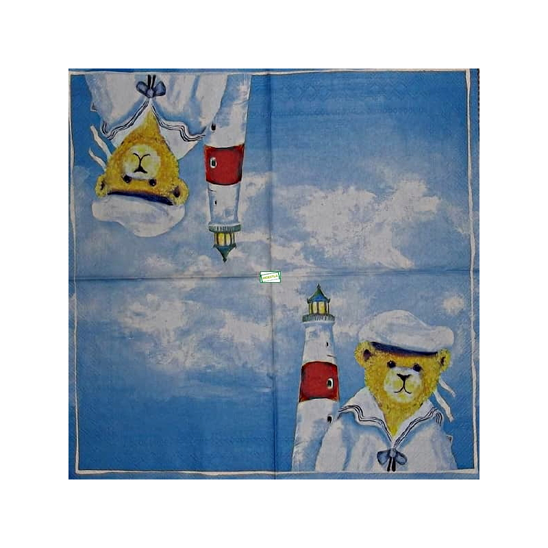1 serviette papier Ourson -38
