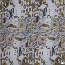 1serviette Bonhomme de Neige-1