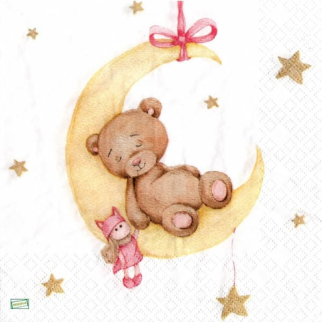 1 serviette papier Ourson -39