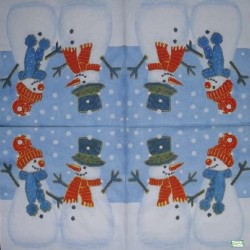 serviette Bonhomme de Neige-14