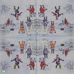 serviette Bonhomme de Neige-30