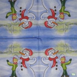 serviette Bonhomme de Neige-22