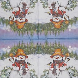 serviette Bonhomme de Neige-23