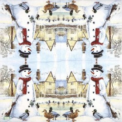 serviette Bonhomme de Neige-26