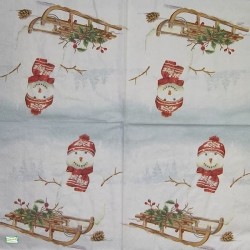 serviette Bonhomme de Neige-28