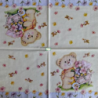 1 serviette papier Ourson -43