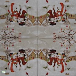serviette Bonhomme de Neige-34