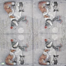 serviette Bonhomme de Neige-35